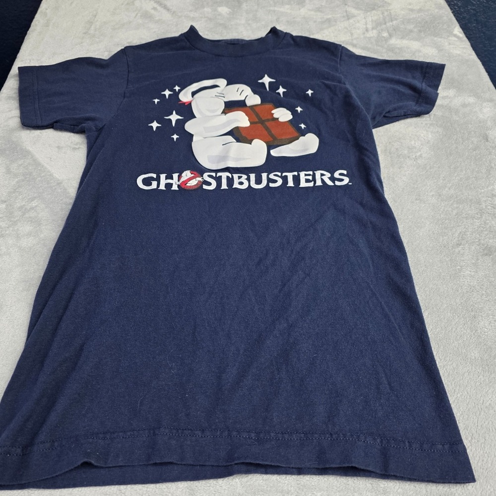 The Real Ghost Busters Animated TV Stay Puff‎ Marshmallow Man Men's T Shirt-SM